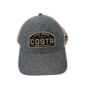 Costa Del Mar High Grade Mesh Adjustable Cotton Blend Baseball Trucker Hat Cap